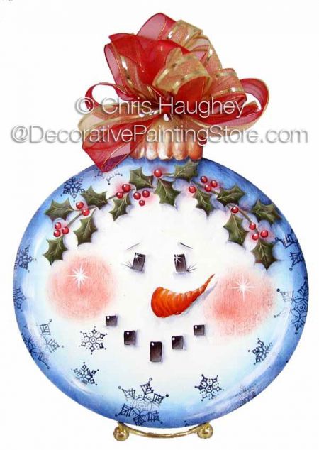 Holly Snowman Ornament ePattern - Chris Haughey - PDF DOWNLOAD